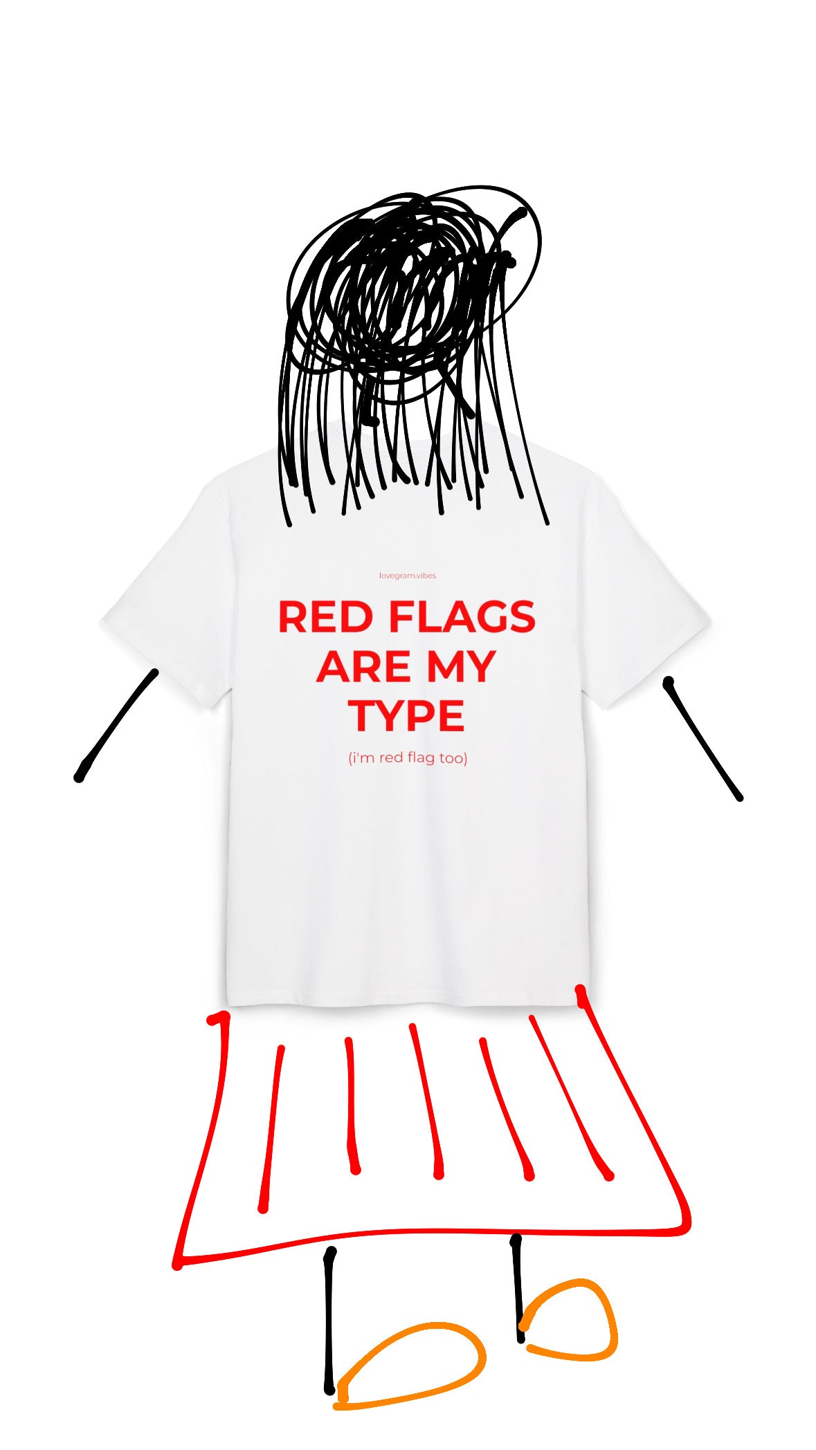 RED FLAGS ARE MY TYPE TRIČKO