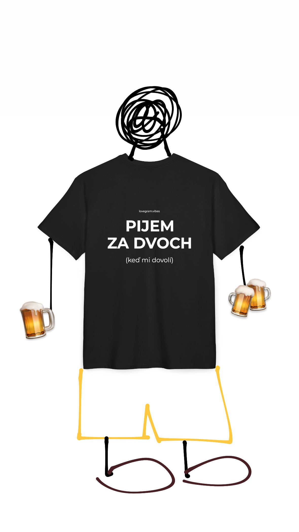 PIJEM ZA DVOCH TRIČKO
