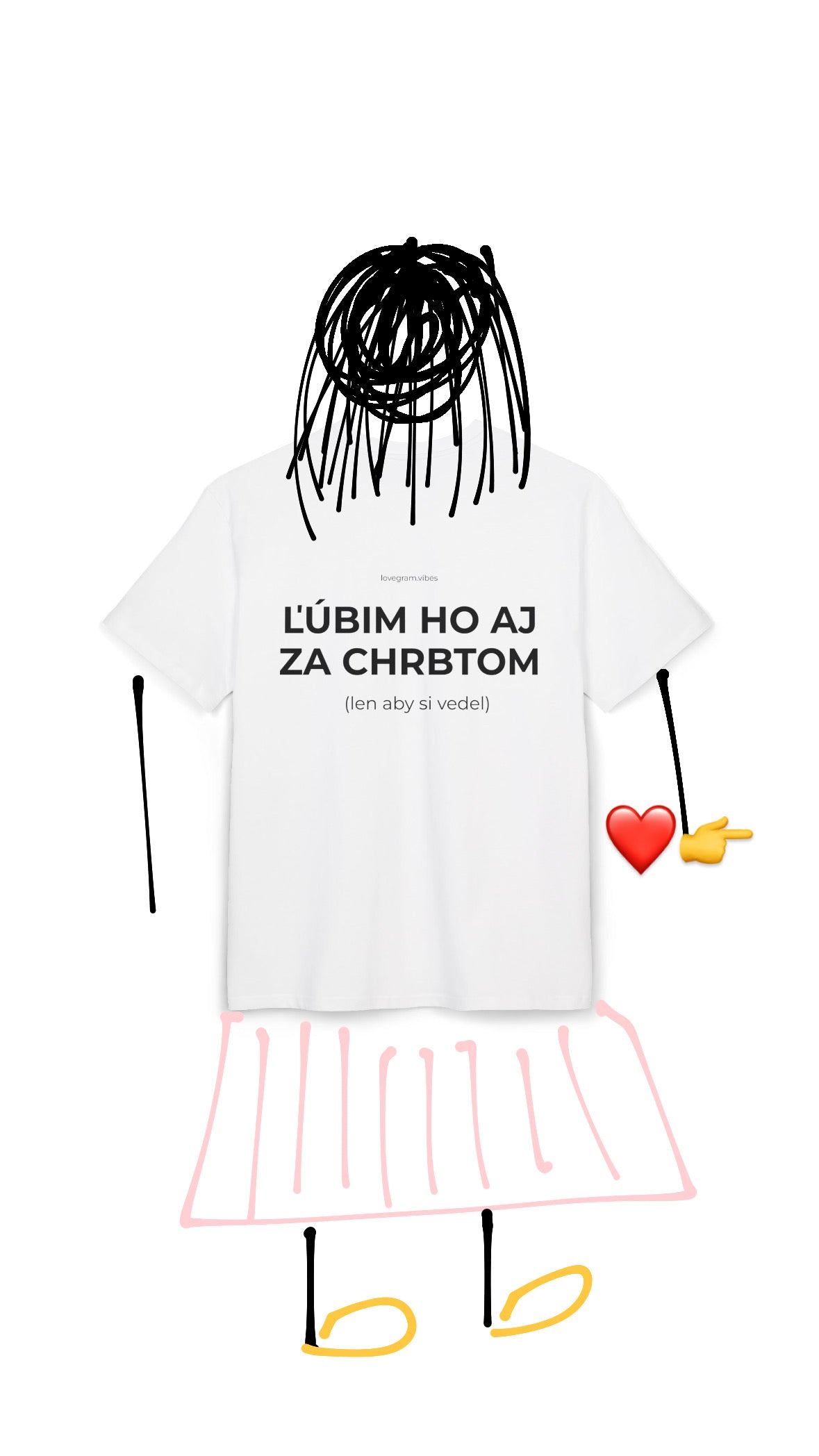 ĽÚBIM HO AJ ZA CHRBTOM TRIČKO